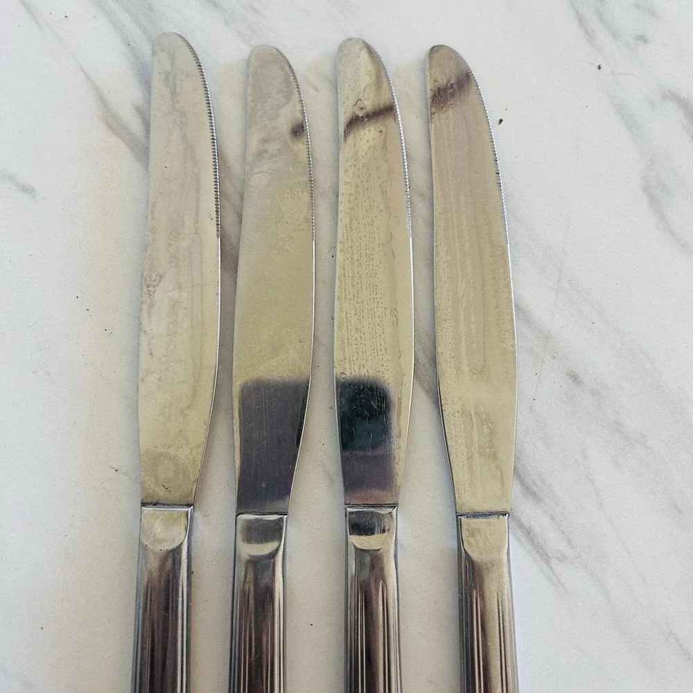 Vintage MCM Cutlery Butter Knives Stainless‎ Steel 8.5